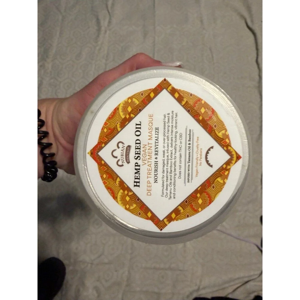 Hemp seed oil vegan deep treatment mask